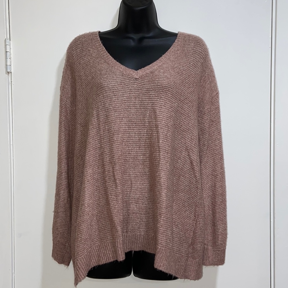 American Eagle Zipped Back Sweater | M | Blush